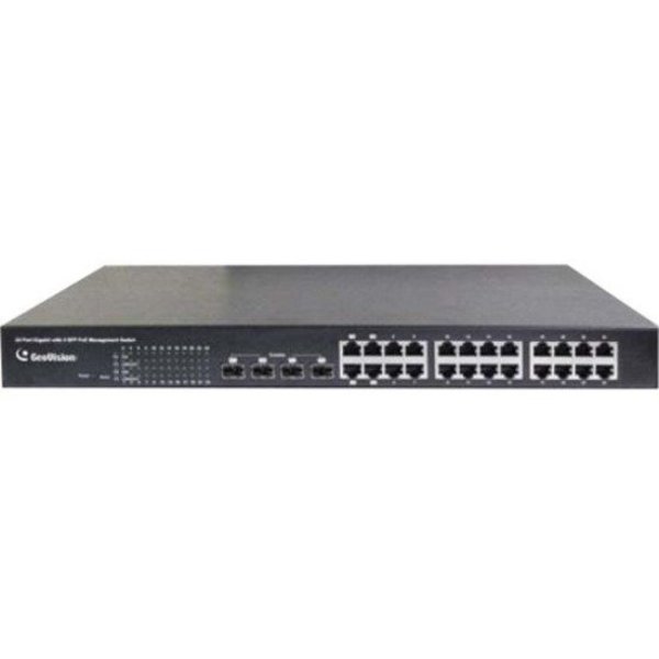 Geovision Gv-Poe2411 24 Gigabit Port Managed Switch (Up To 23 Ip Cameras) 400W 84-POE2411-001U